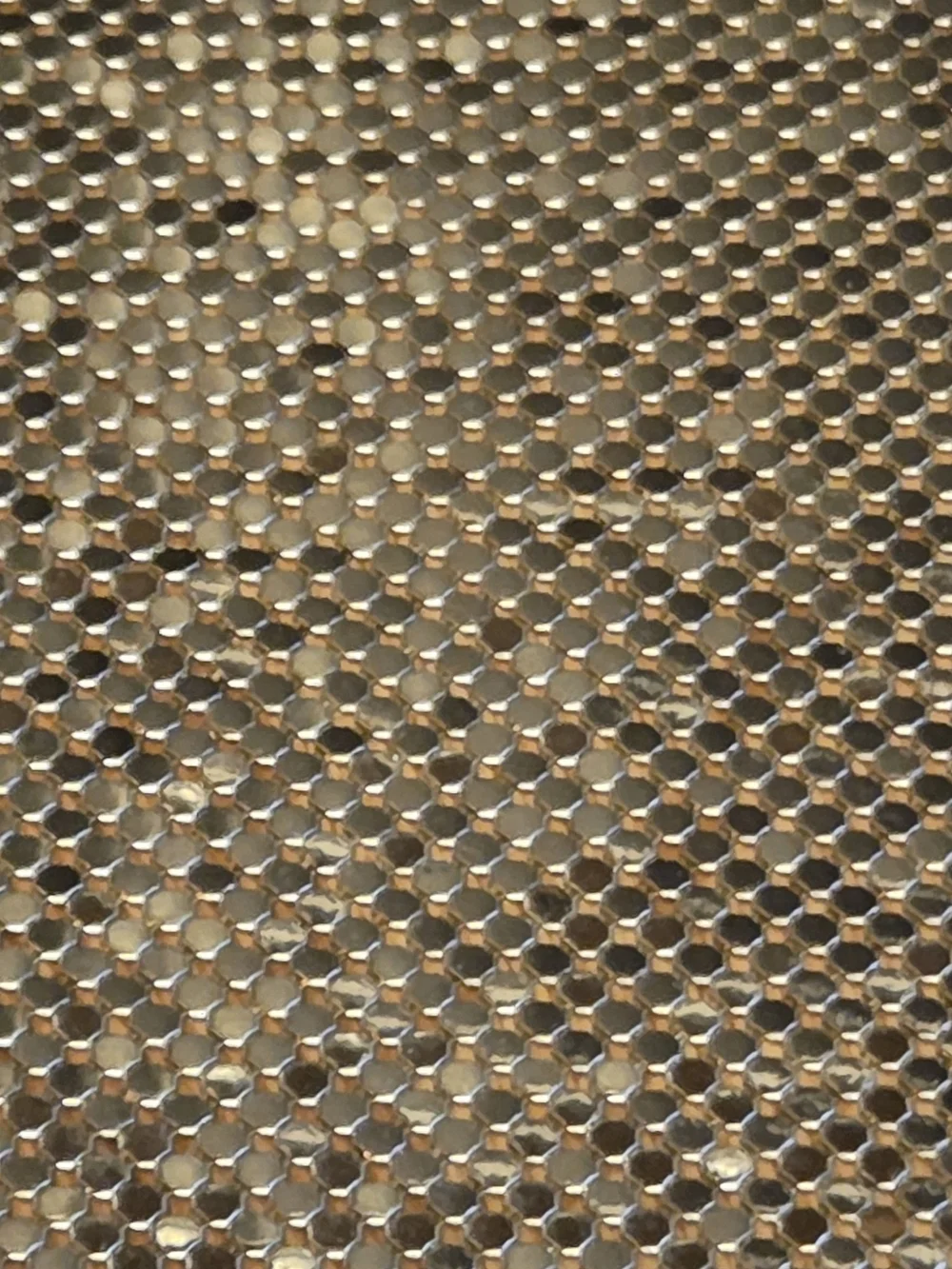 Whiting & Davis Gold Mesh Bib Necklace - Vintage Statement